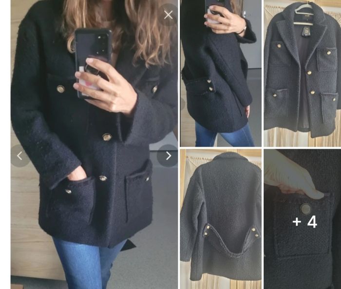 Manteau Maje taille 40 noire - photo numéro 4