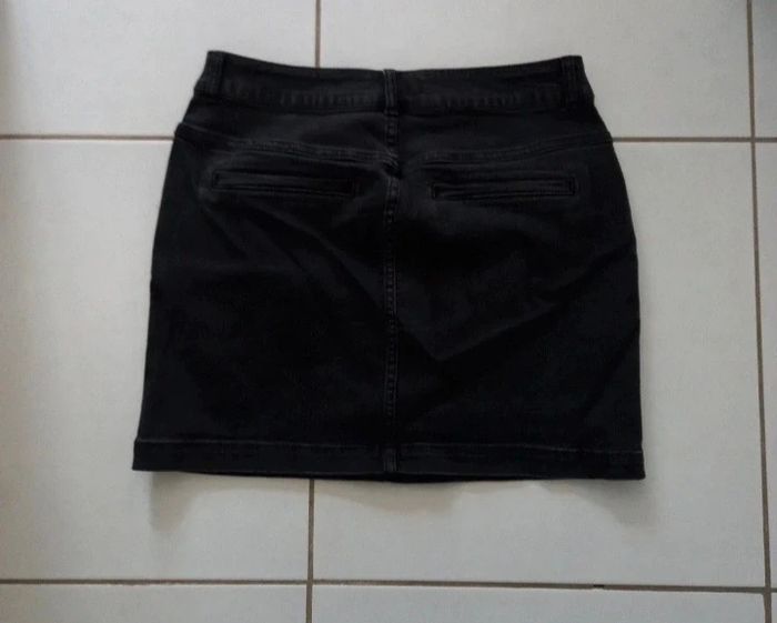 Cache Cache - jupe en jeans taille 38 | noire - printemps été - photo numéro 2