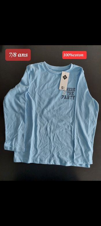T-shirt where is the party garçon 8ans