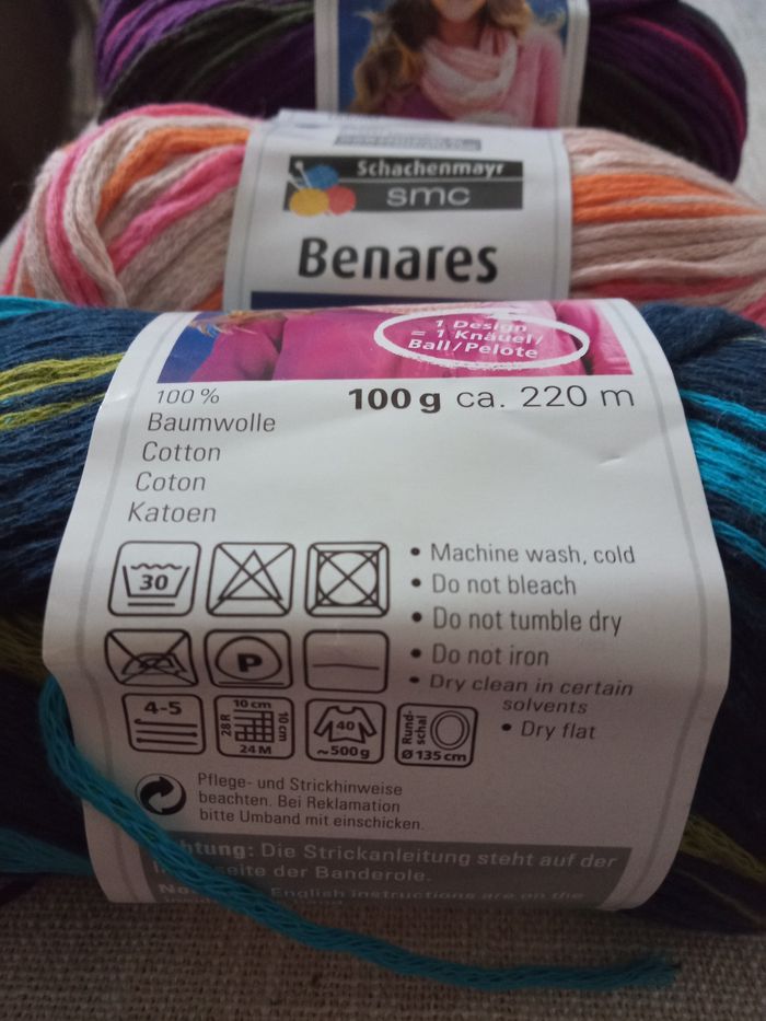 Lot de 3 Pelotes (Bénares) 100g "Schachenmayr" - Neuves - photo numéro 2