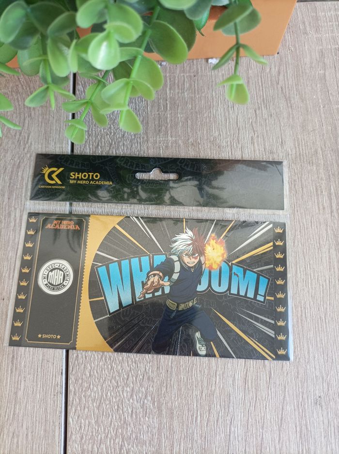 Black ticket Shoto Todoroki My Hero Academia Mha cartoon kingdom - photo numéro 2