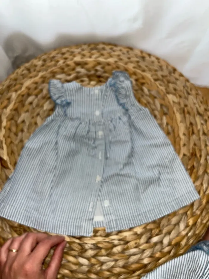 Robe et culotte Cadet Rousselle 6 mois 68cm - photo numéro 4