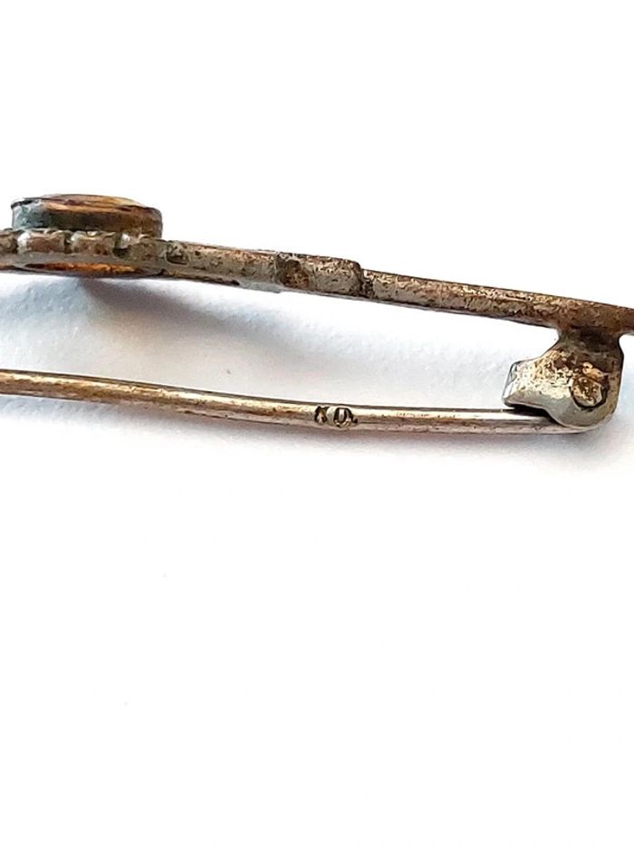 Magnifique broche barrette victorienne signée - photo numéro 4