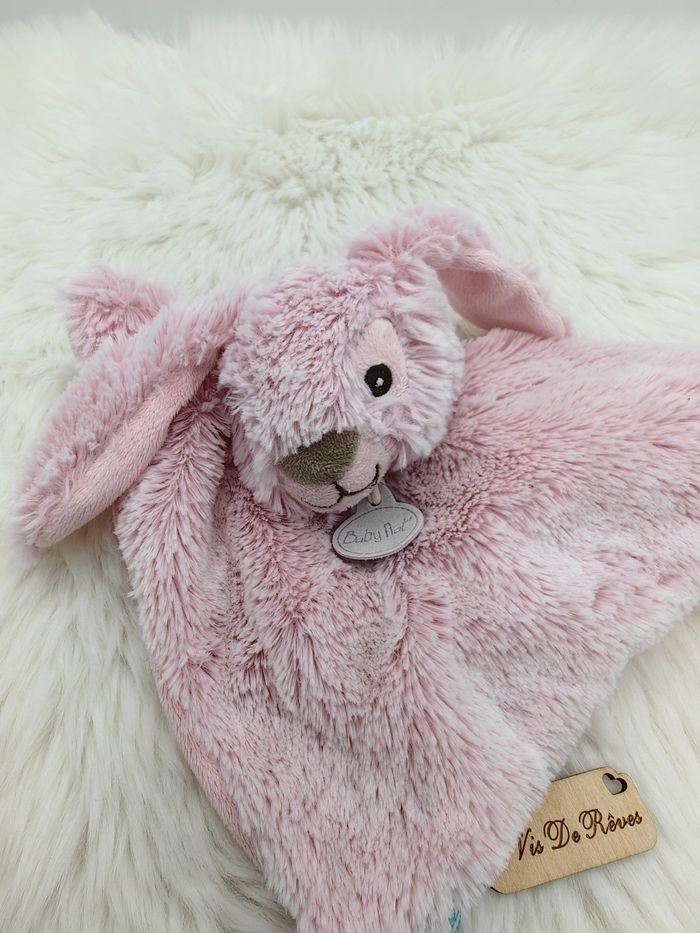 Doudou lapin Guimauve Rose Baby Nat' BN0219 - photo numéro 5