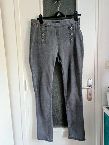 Pantalon gris skinny terre de marins taille 44