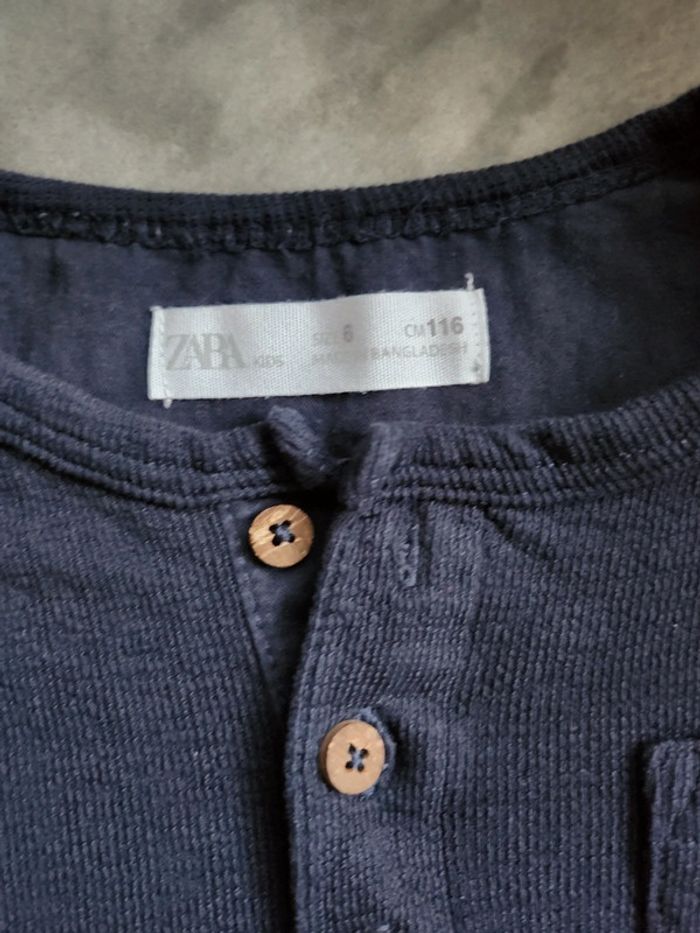 Tee shirt longues manches Zara - photo numéro 2