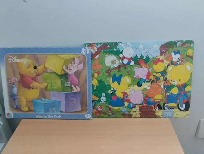 2 puzzles Winnie et Animaux