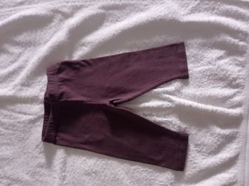 Leggings marron taille 6 mois pure coton pour petite fille