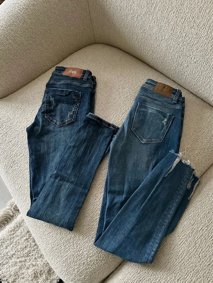 Lot de 2 slims ZARA taille 34 💙