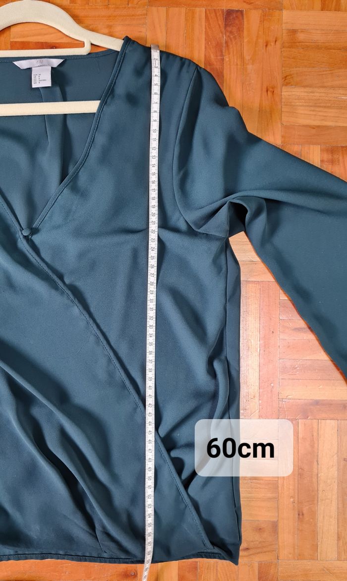 Blouse femme vert petrole Camaïeu T38 - photo numéro 3