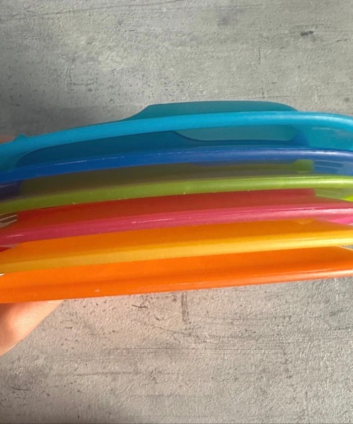 Lot de 6 assiettes en plastique - photo numéro 2