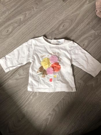 Tee shirt fleurs