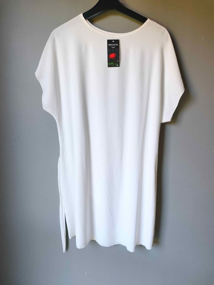 robe d'été avec ceinture blanche taille unique du 36 au 44 - photo numéro 4