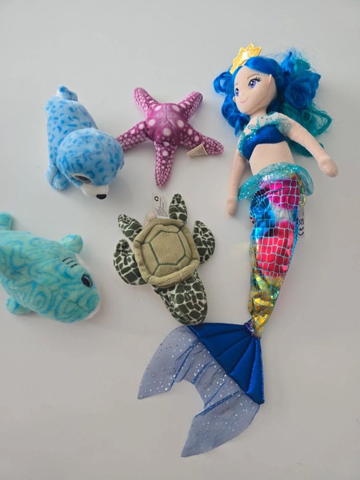 Lot peluches de la mer
