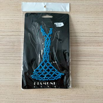 Bracelet bague en perles • bleu • neuf 🌿