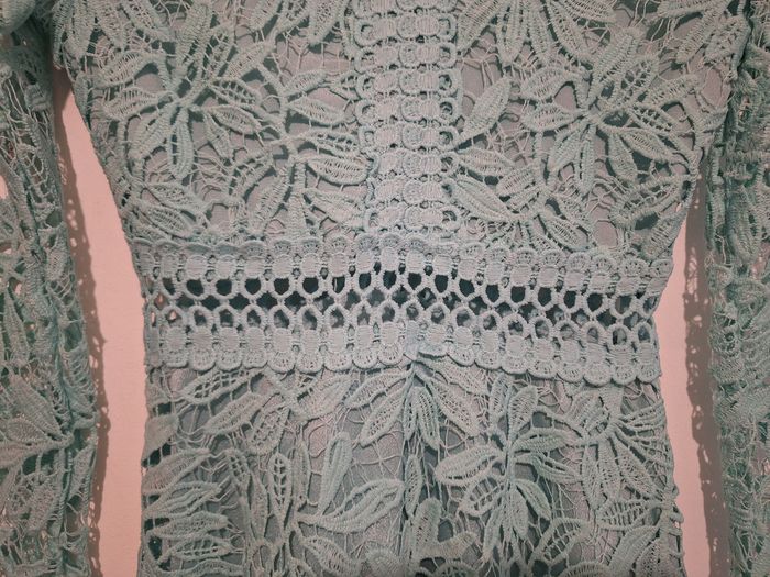 Robe turquoise en dentelle - photo numéro 3