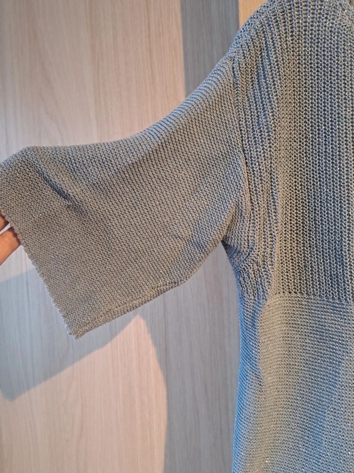 Pull Bleu scintillant (taille unique) - photo numéro 3