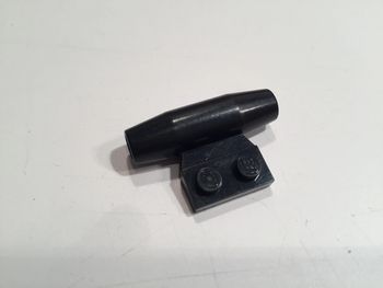 lot x2 Moteur noir 1x2 plaque latérale avec supports d'essieu 3475b pièce détachée lego #A14