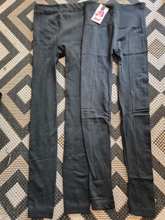 Lot de 2 leggings chaud taille 1 neufs