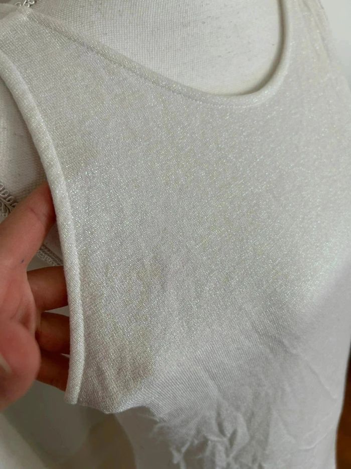 Robe blanche à Pailette - photo numéro 2