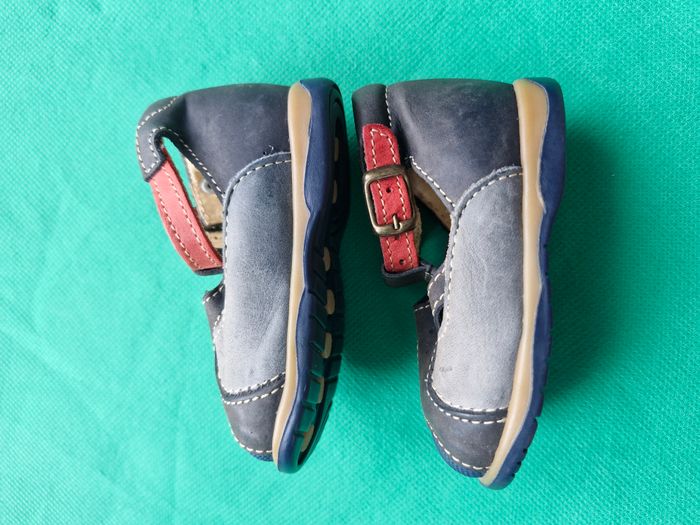 Sandales bébé garçon 17 Tissaia Bleu marine Gris Rouge - photo numéro 2