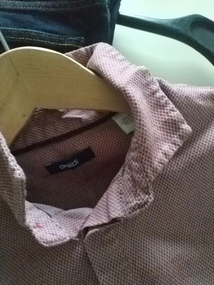 Chemise bordeaux Okaïdi 12 ans - photo numéro 3