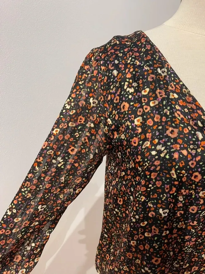Superbe blouse fluide Vintage Love 🌸 S 36 - photo numéro 2