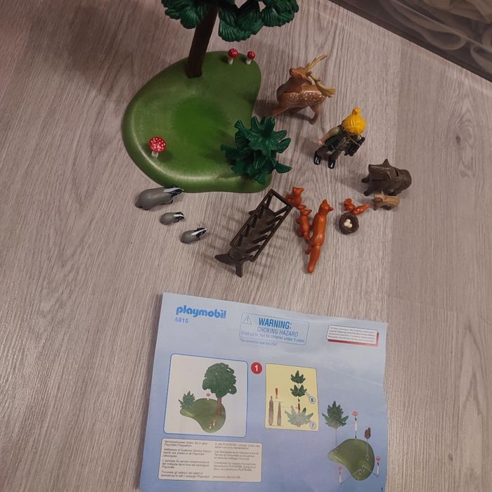 Playmobil 6815 garde forestiere avec animaux manque foin - photo numéro 2