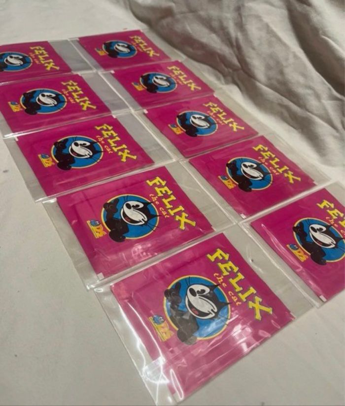 10 Sachets stickers Felix Le Chat neufs ancien - photo numéro 2
