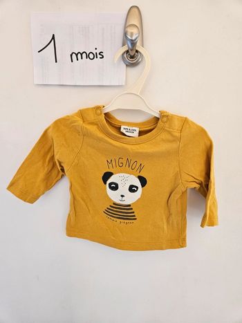 Tee-shirt 1 mois