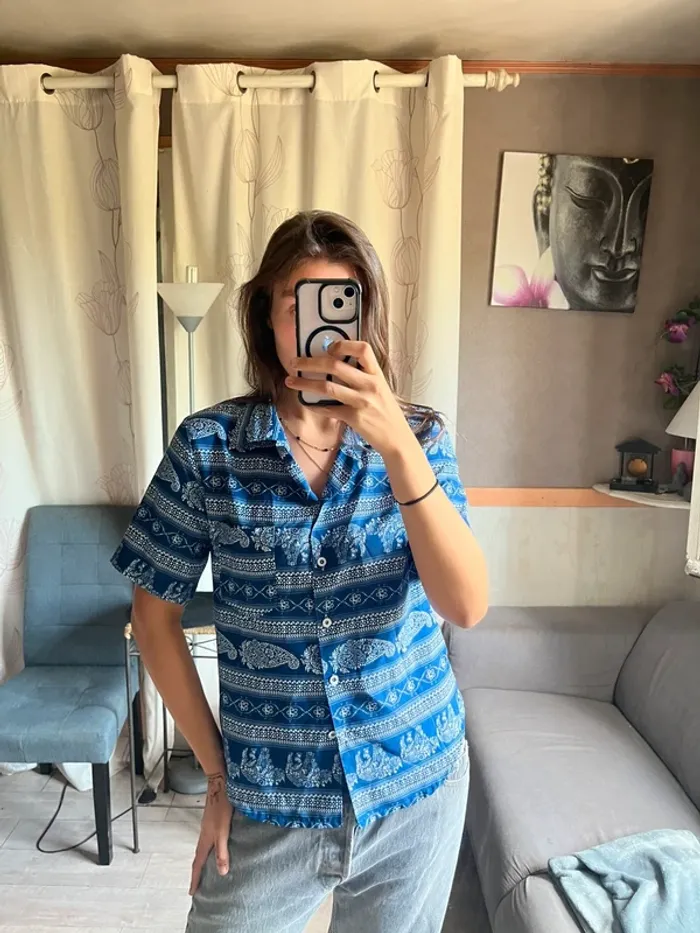 Chemise éléphant exotique Thailand grunge vintage sarouel hippie - photo numéro 2