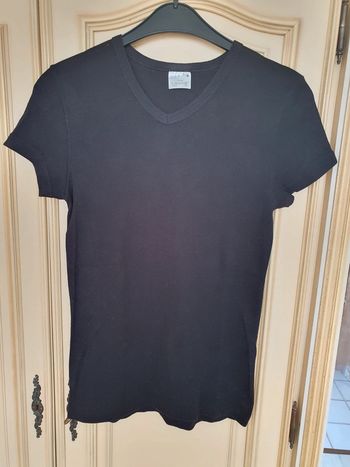 Tee shirt noir  M coton Dim