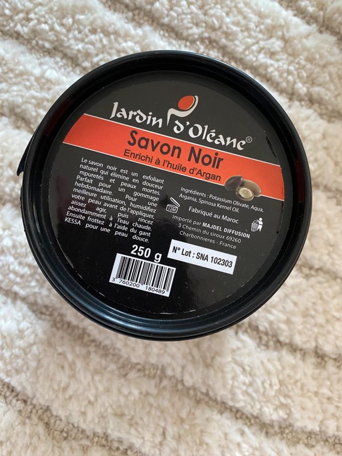Savon noir à l’huile d’argan Jardin d’Oleane