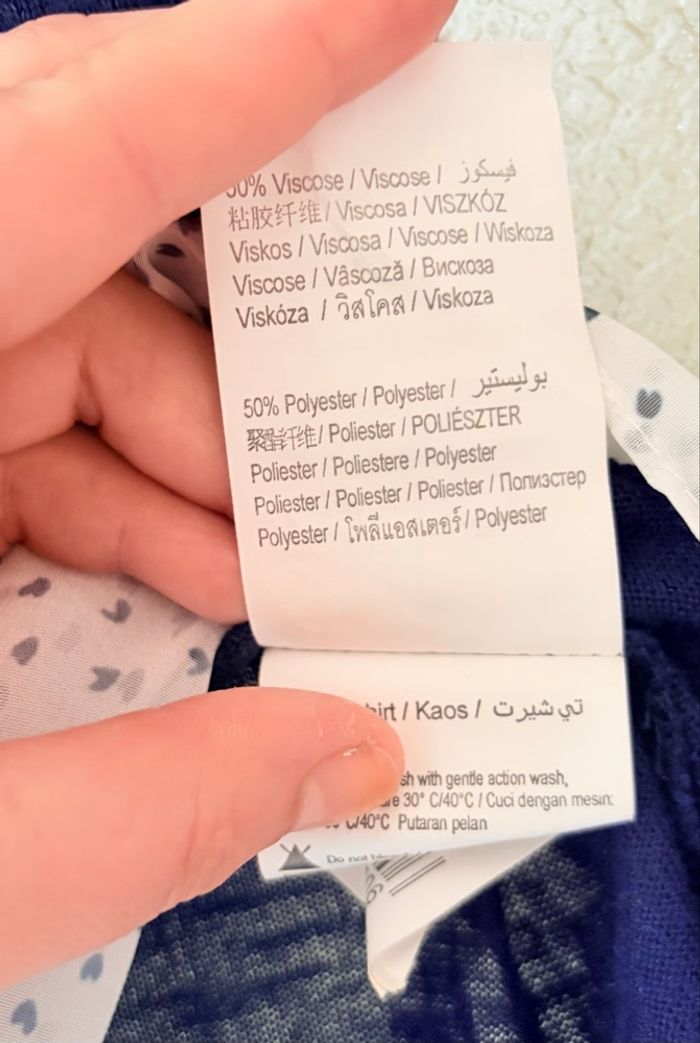 Haut manches longues bleu marine Taille S camaïeu - photo numéro 5