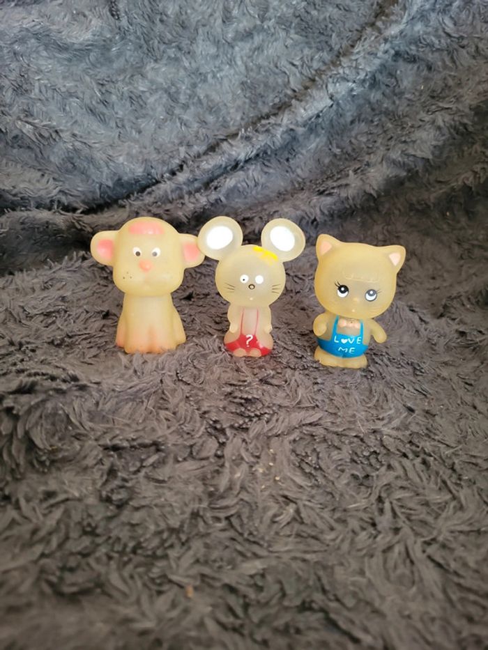 Lot de figurines vintage phosphorescent