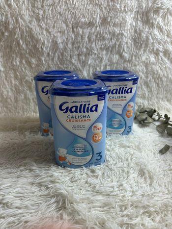 Lot de 3 boîtes de lait gallia calisma croissance 3