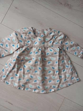 Robe manches longues legere okaidi 3 mois