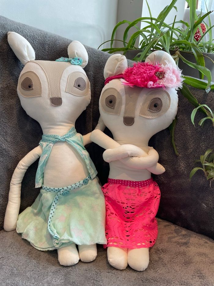 Lot peluches décoratives créatrice