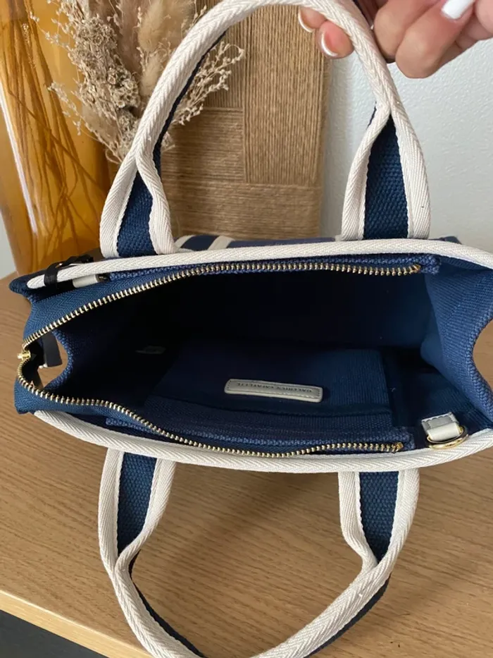 Sac à main / bandoulière Galeries Lafayette bleu marine neuf - photo numéro 5