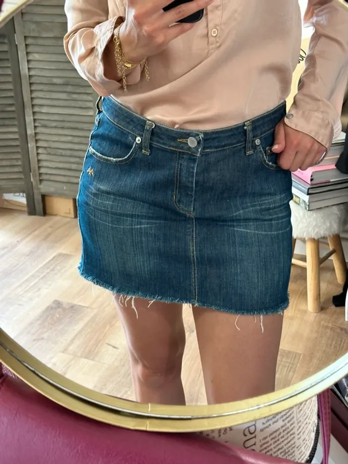 Mini jupe en jean Thomas Burberry taille 40 - photo numéro 4
