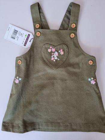 Chasuble twill vert kaki Sergent Major 6 mois