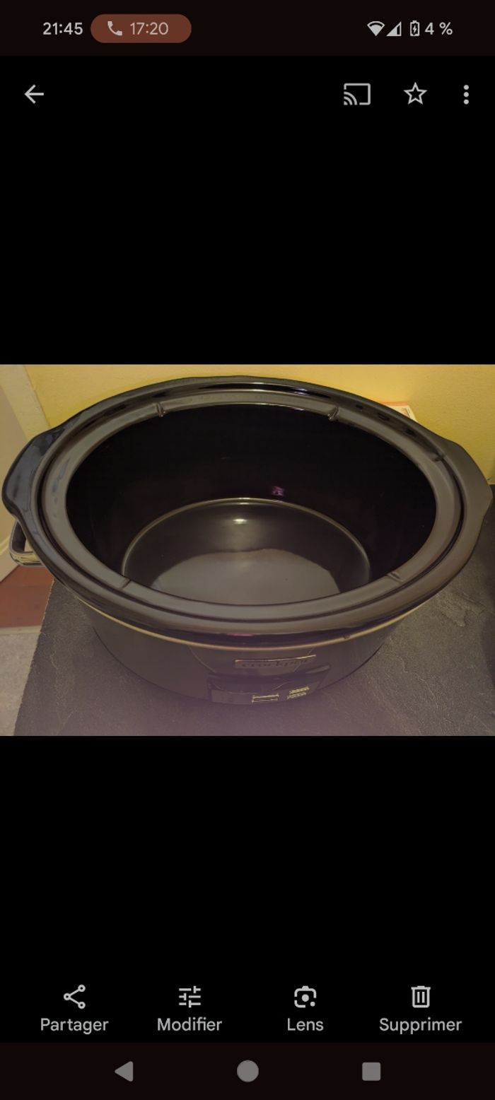 Crokpot 7,5l état quasi neuf - photo numéro 3
