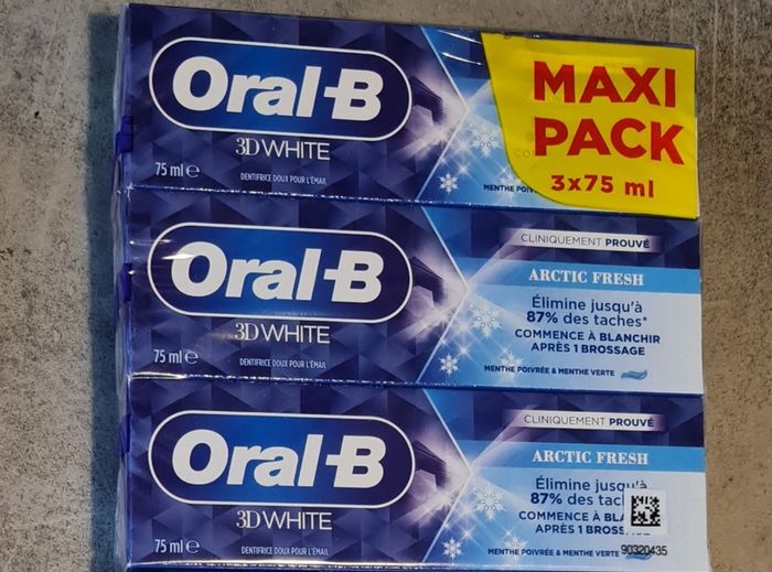 Dentifrice oral b