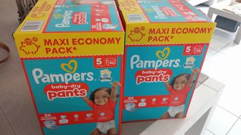 Les 2 Maxi pack Pampers pants taille 5