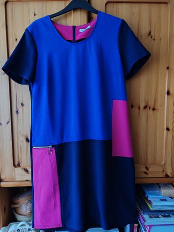 Robe tri couleur