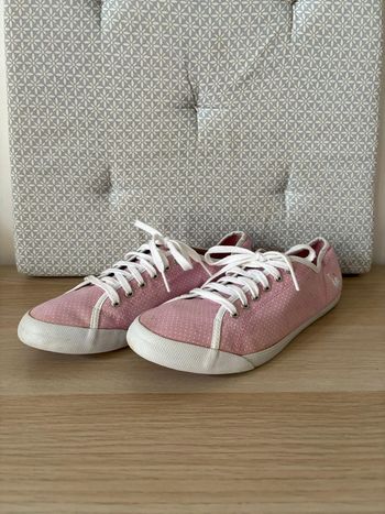 Paire de Baskets Tissu Rose "Le Coq Sportif" Taille 39