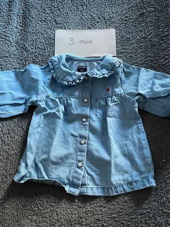 Chemise fille 3 mois