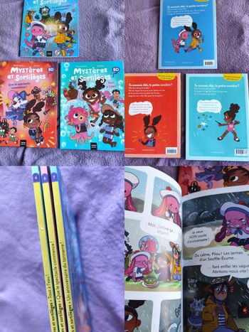 lot de 3 bandes dessinées Mystères et Sortilèges premieres lectures cp ce1 natacha godeau