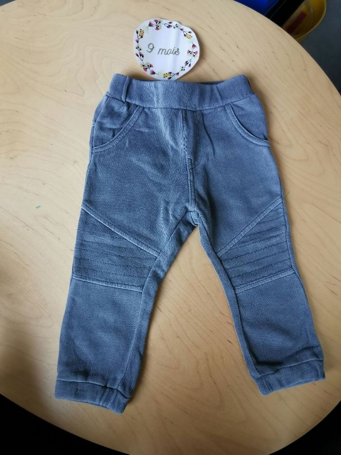 Pantalon gris de jogging bébé garçon 9mois kiabi tbe