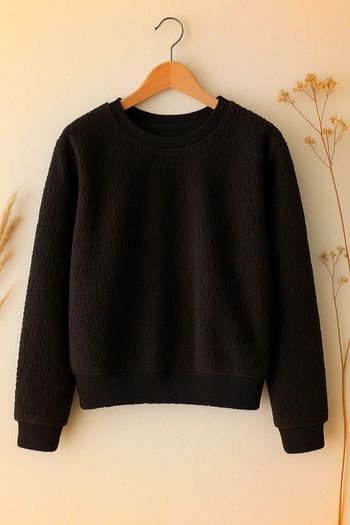 Pull  noir en moumoute -  Taille XS  🖤